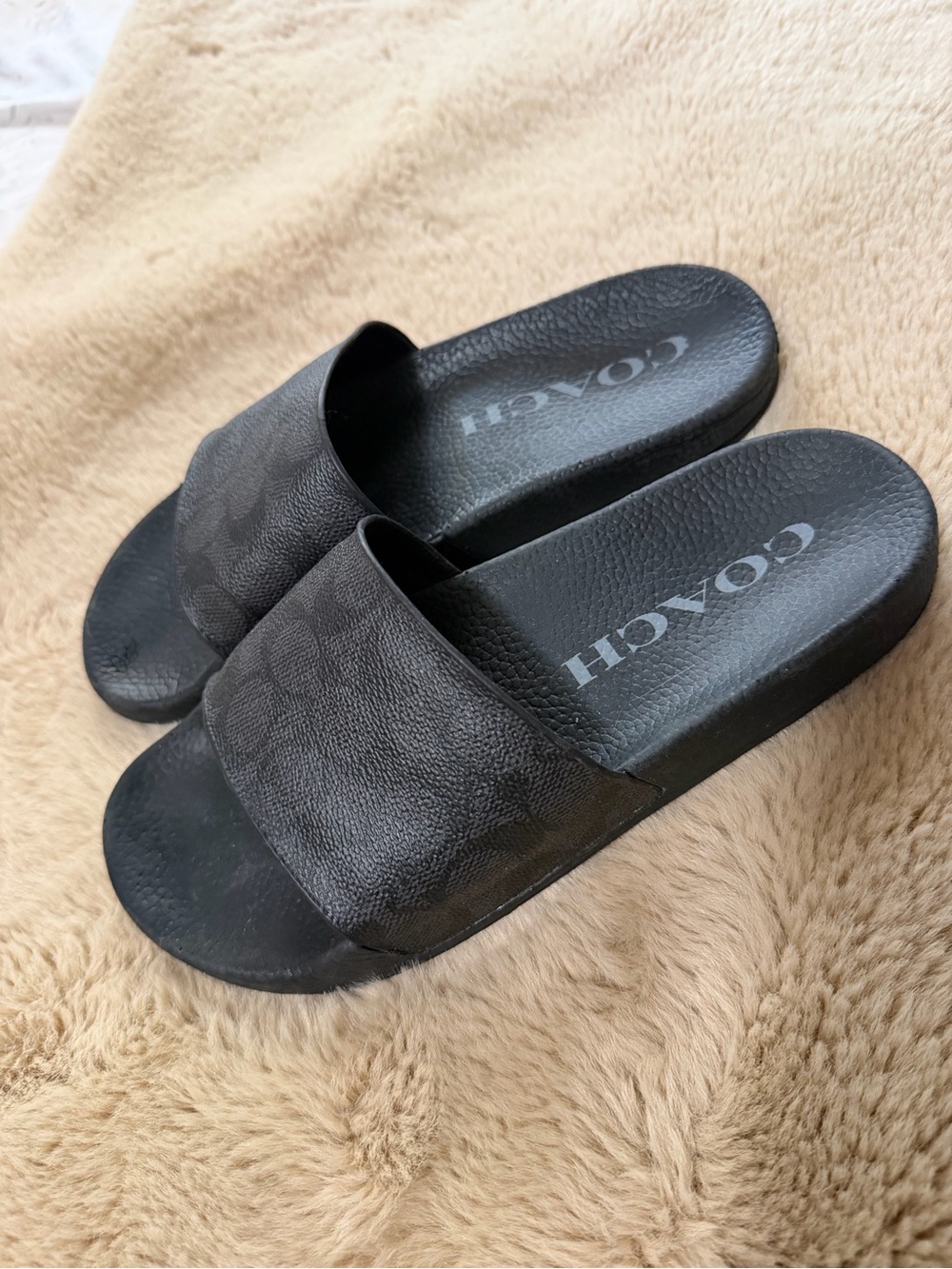 Coach Slide Sandals - Signature Logo Women’s 7